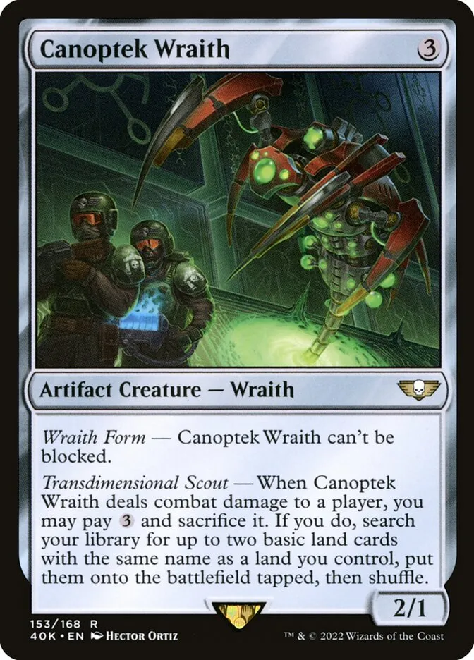 Canoptek Wraith Front Face
