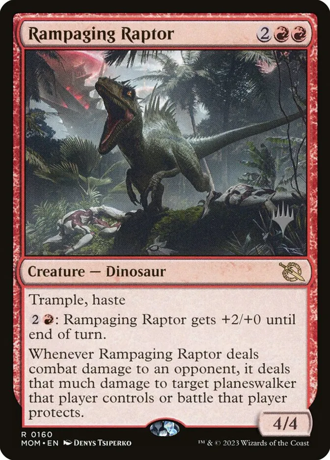 Rampaging Raptor Front Face