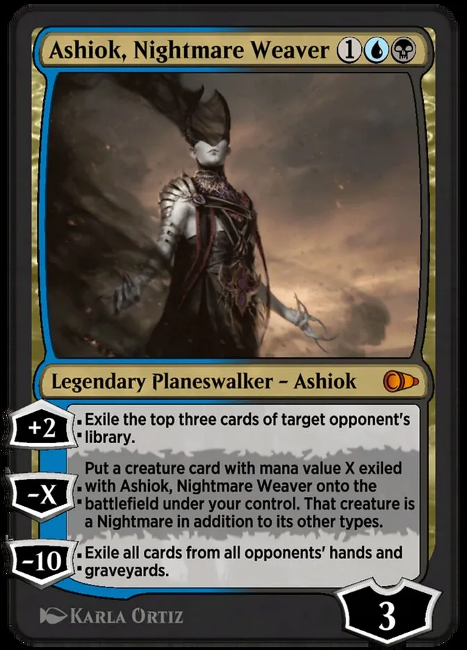 Ashiok, Nightmare Weaver Front Face