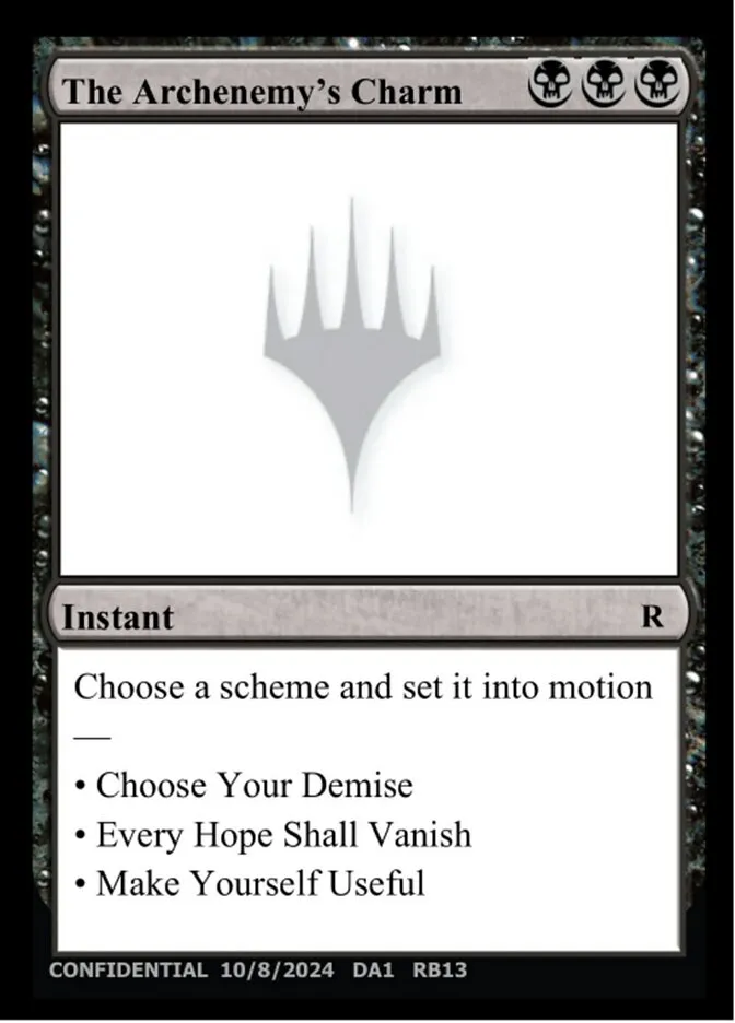 The Archenemy's Charm Front Face
