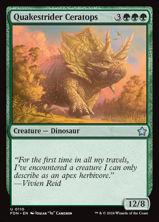 Quakestrider Ceratops Front Face