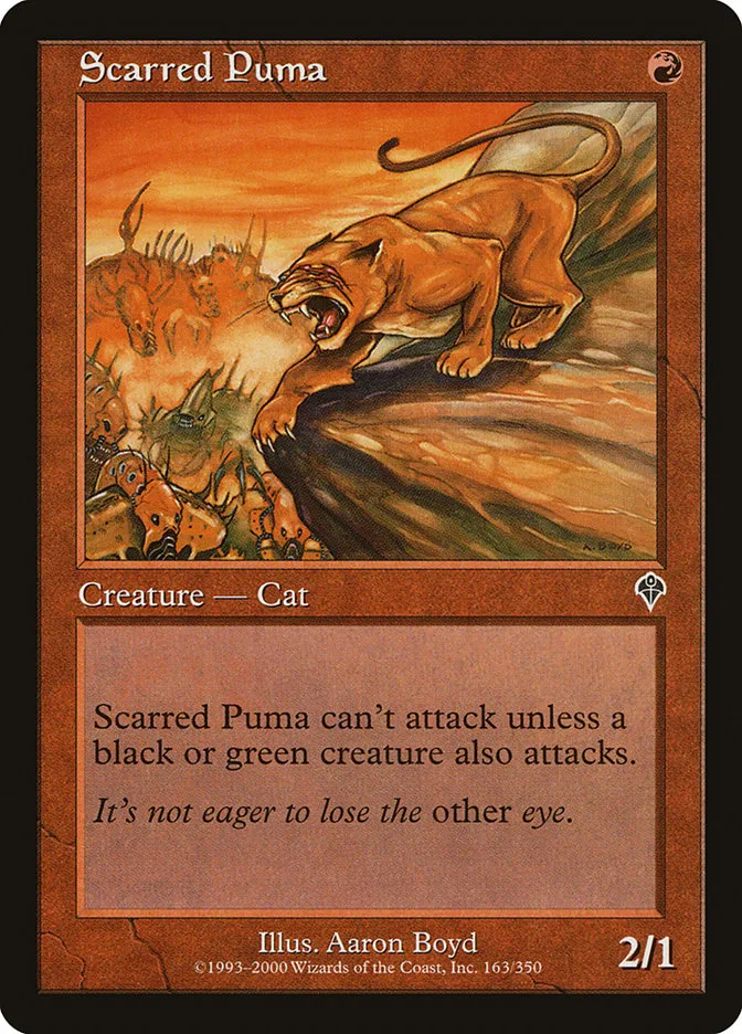 Scarred Puma Front Face