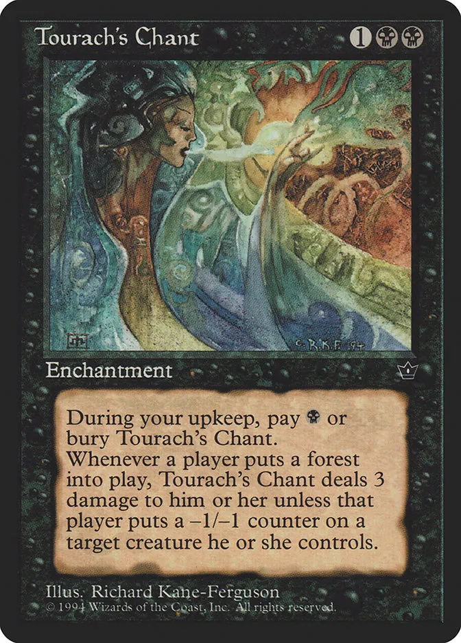 Tourach's Chant Front Face