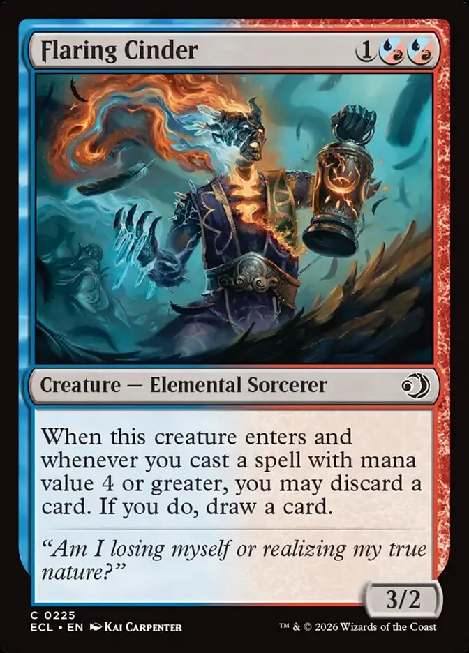 Flaring Cinder Front Face