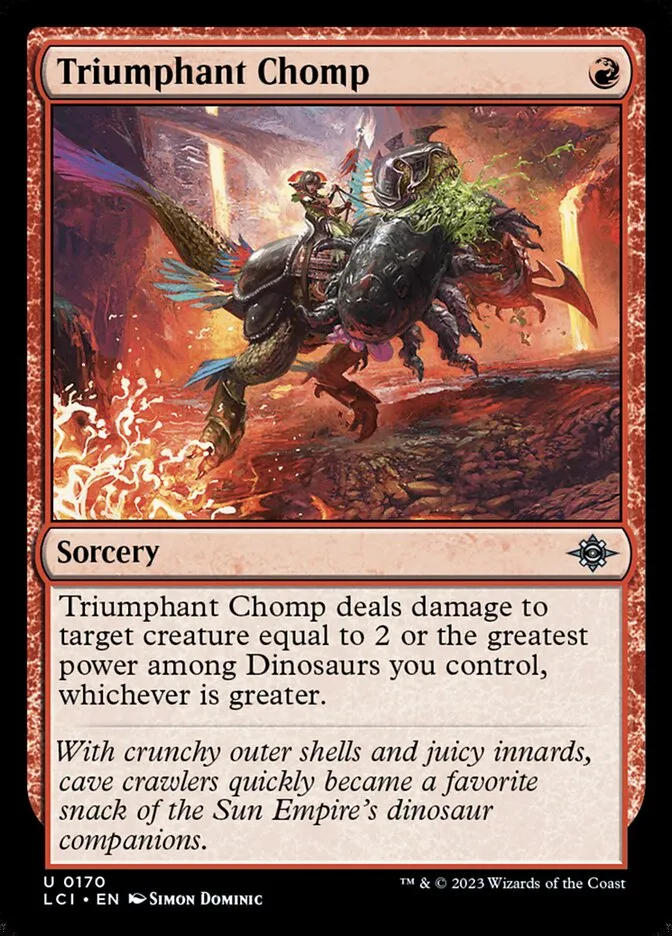 Triumphant Chomp Front Face