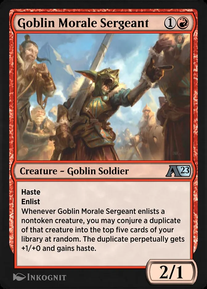 Goblin Morale Sergeant Front Face