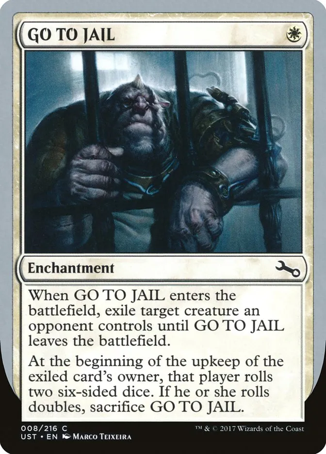 GO TO JAIL Front Face