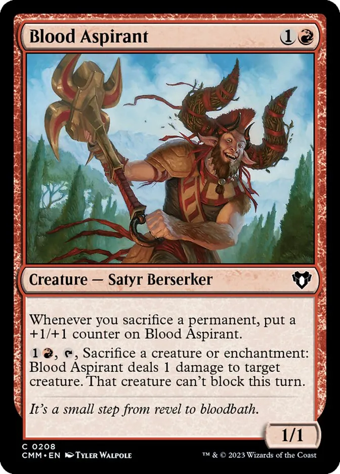 Blood Aspirant Front Face