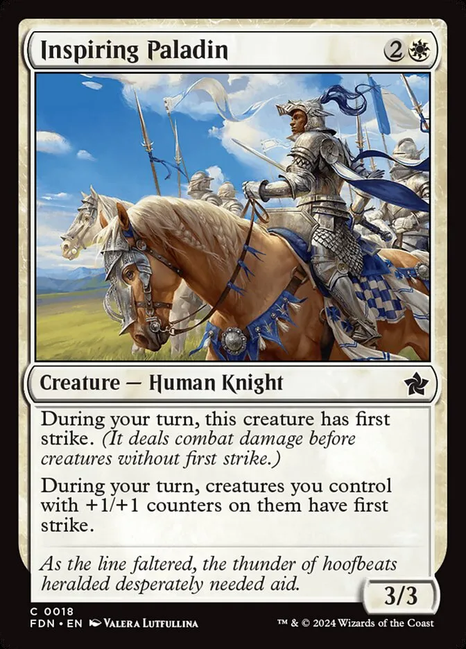 Inspiring Paladin Front Face