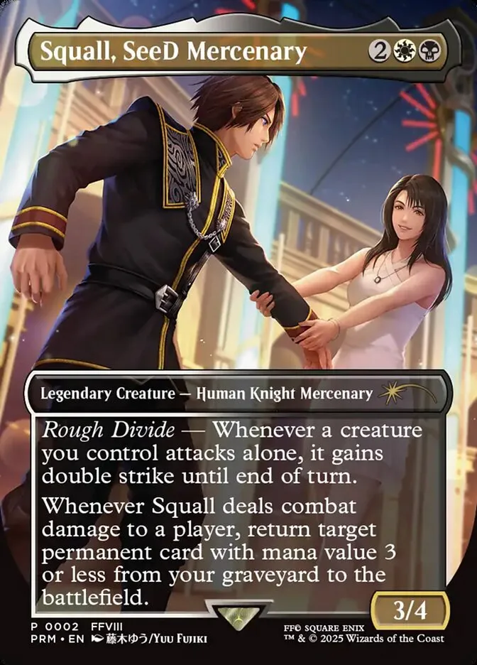 Squall, SeeD Mercenary Front Face
