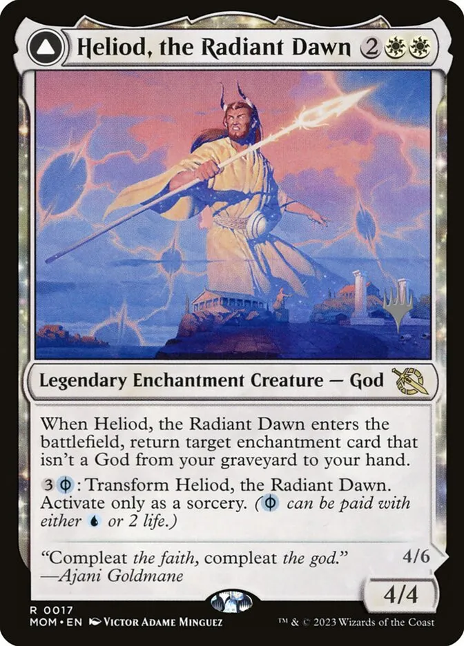 Heliod, the Radiant Dawn // Heliod, the Warped Eclipse Front Face