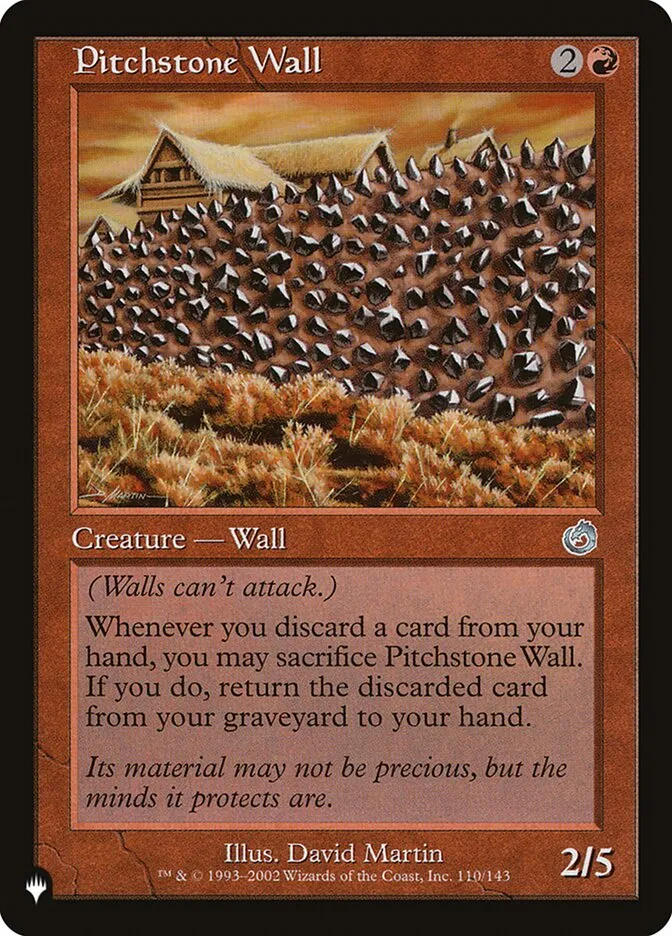 Pitchstone Wall Front Face