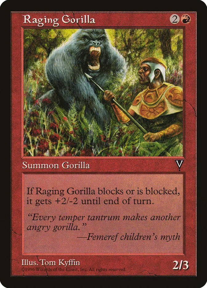 Raging Gorilla Front Face