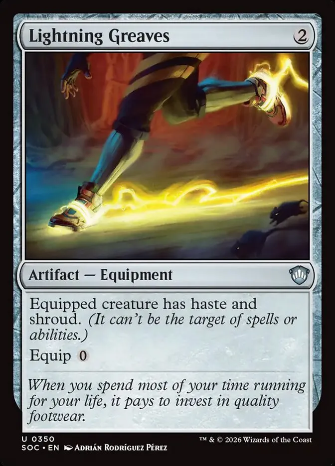 Lightning Greaves Front Face