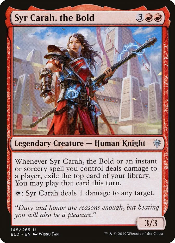 Syr Carah, the Bold Front Face
