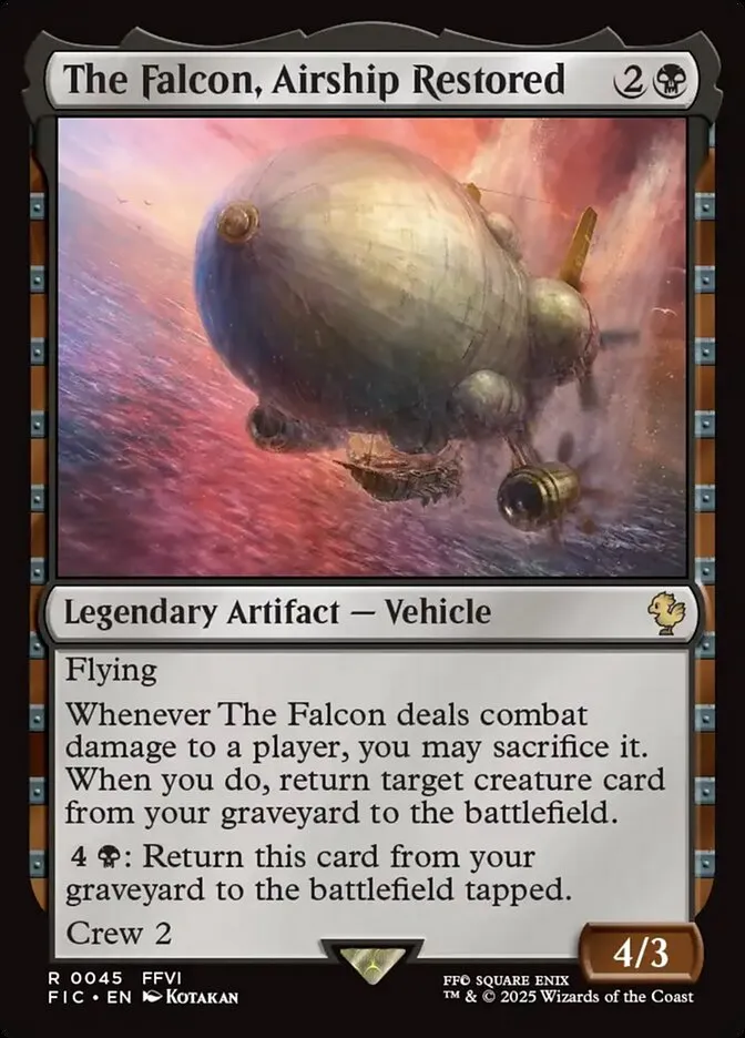 The Falcon, Airship Restored Front Face