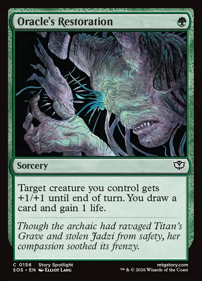 Oracle's Restoration Front Face
