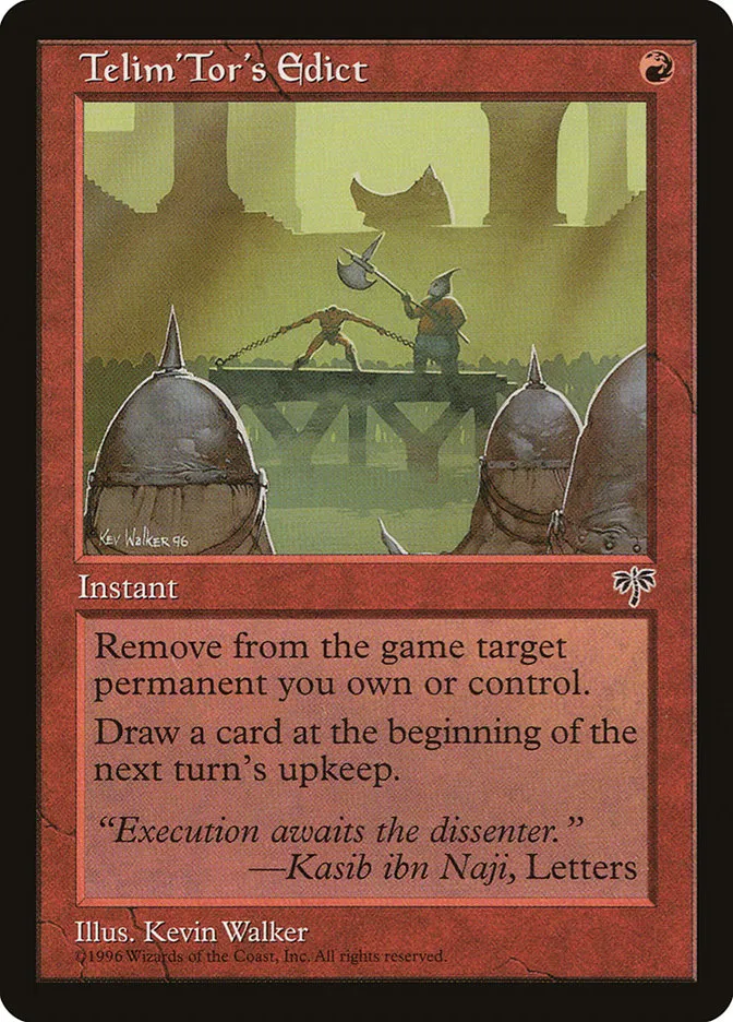 Telim'Tor's Edict Front Face