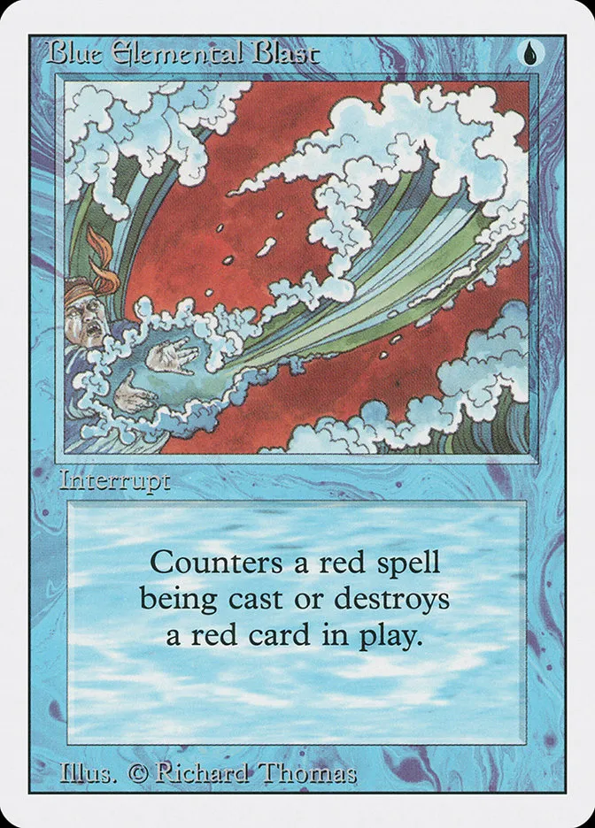 Blue Elemental Blast Front Face