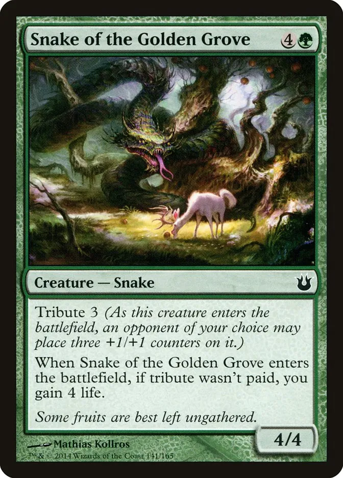 Snake of the Golden Grove Front Face