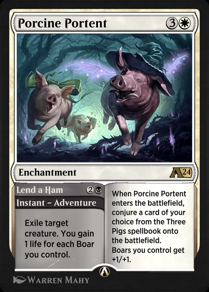 Porcine Portent // Lend a Ham Front Face