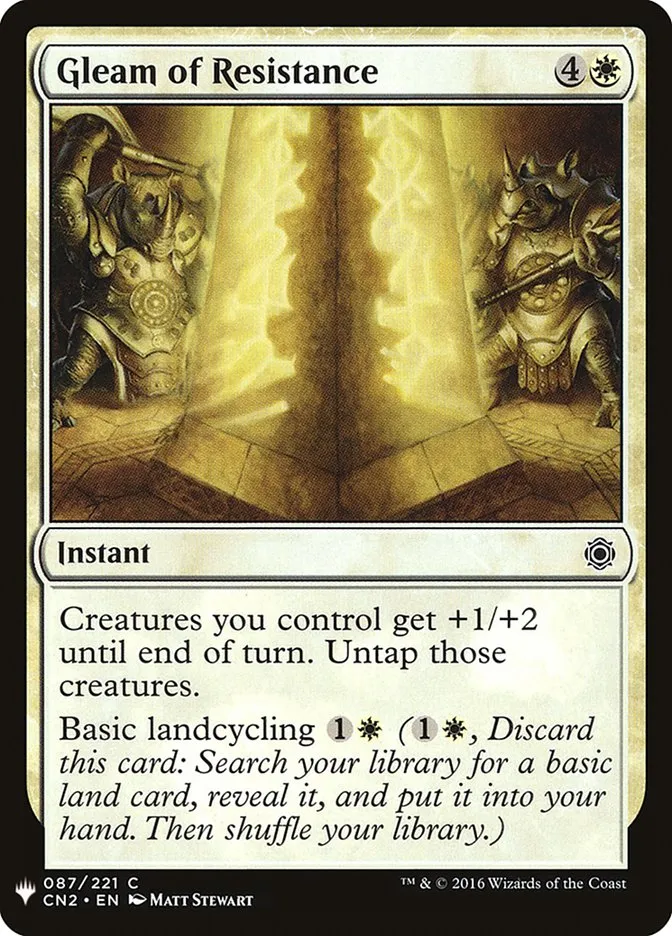 Gleam of Resistance Front Face