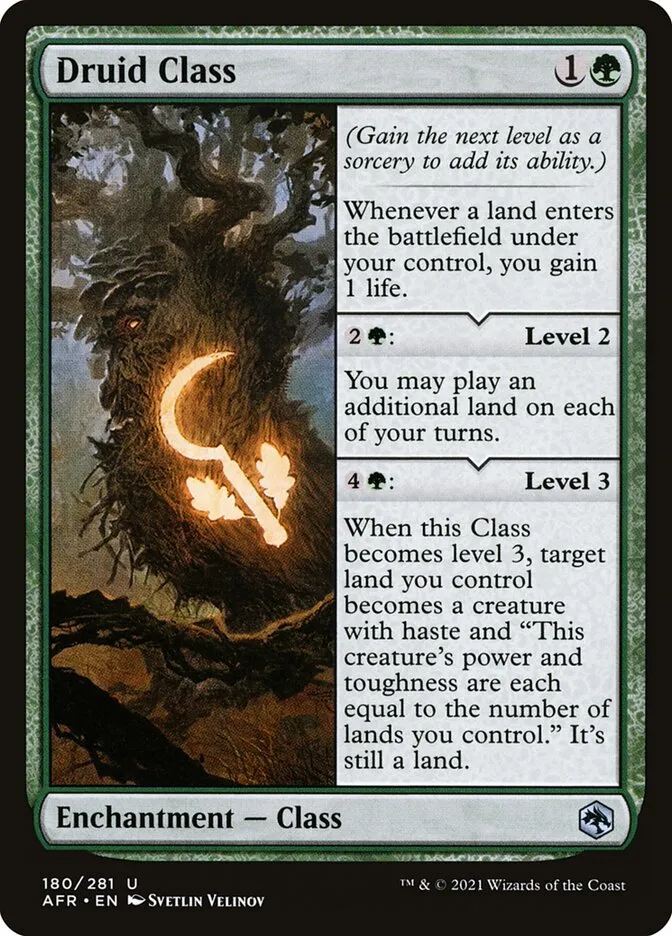 Druid Class Front Face