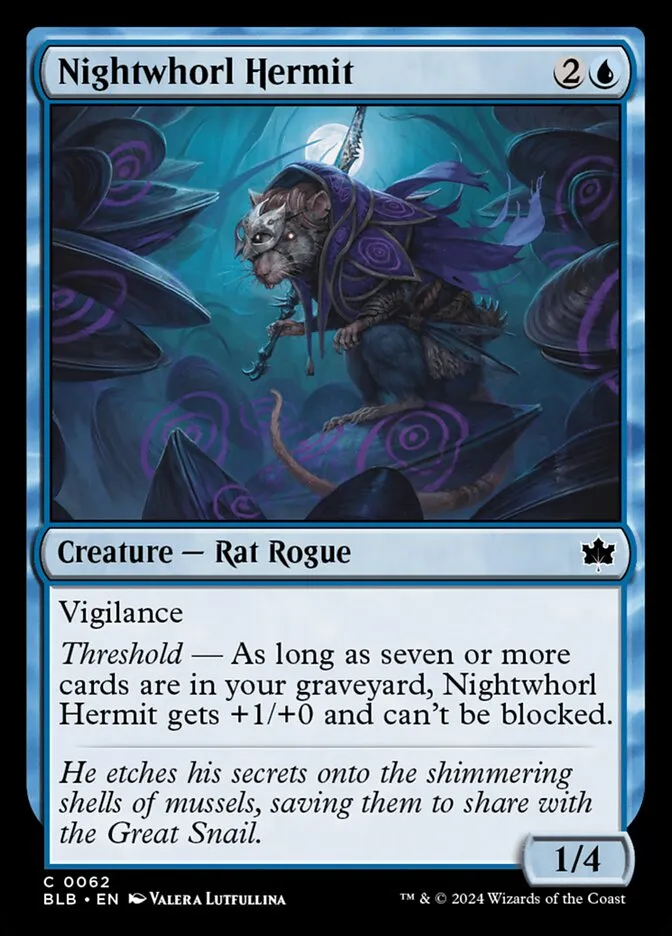 Nightwhorl Hermit Front Face