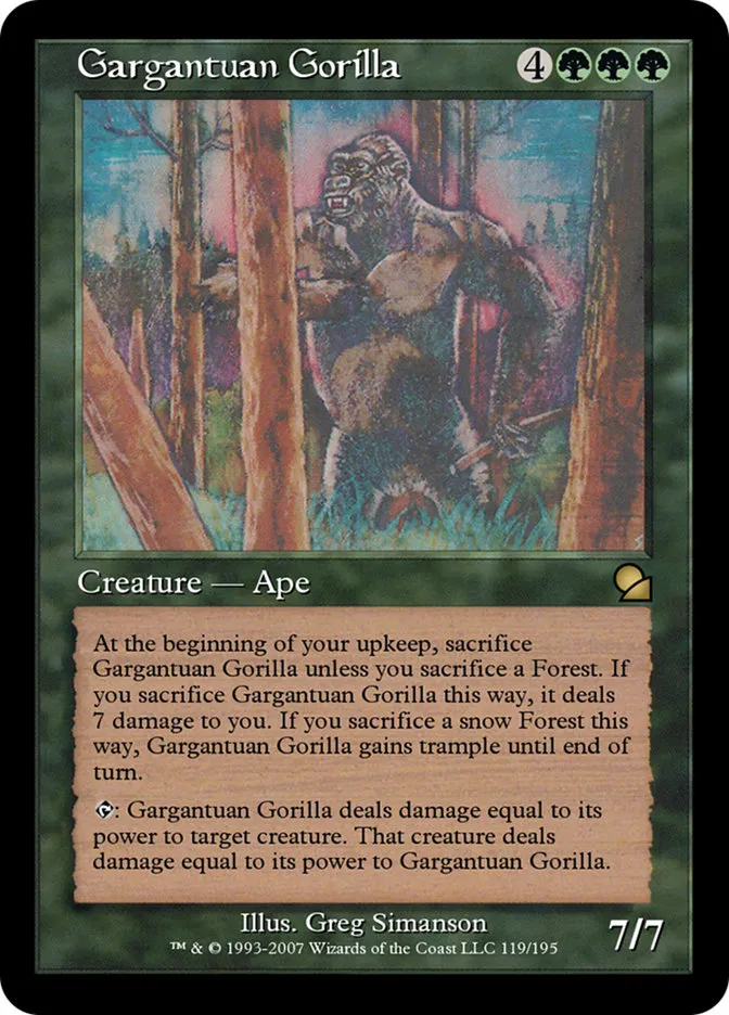 Gargantuan Gorilla Front Face