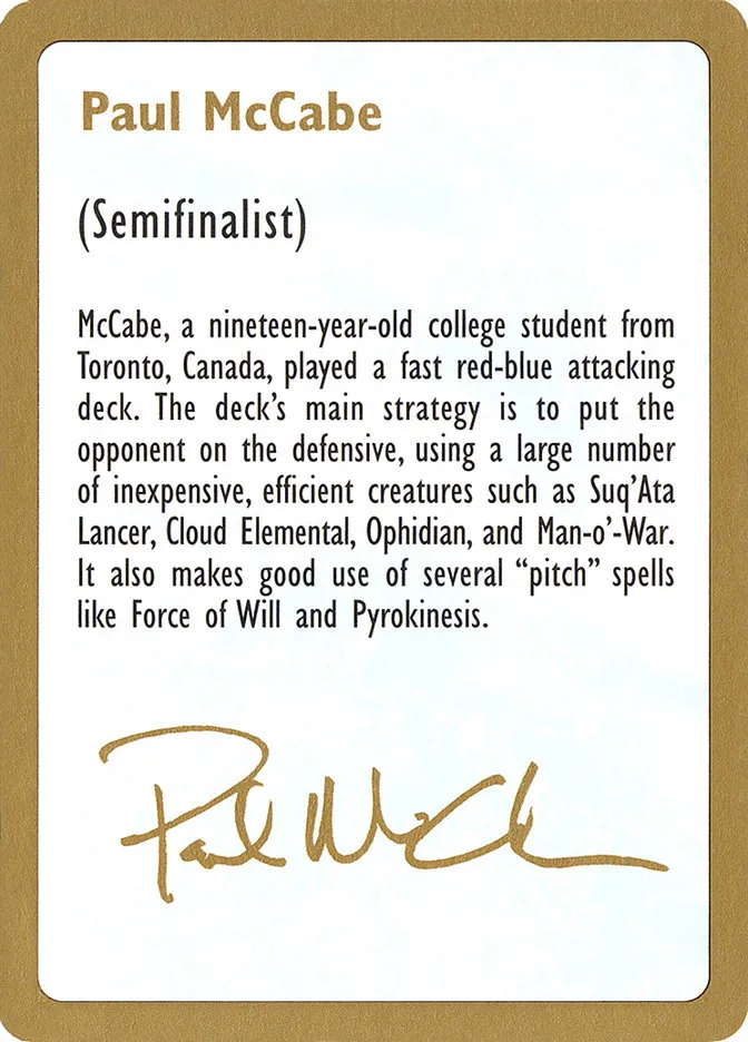 Paul McCabe Bio Front Face