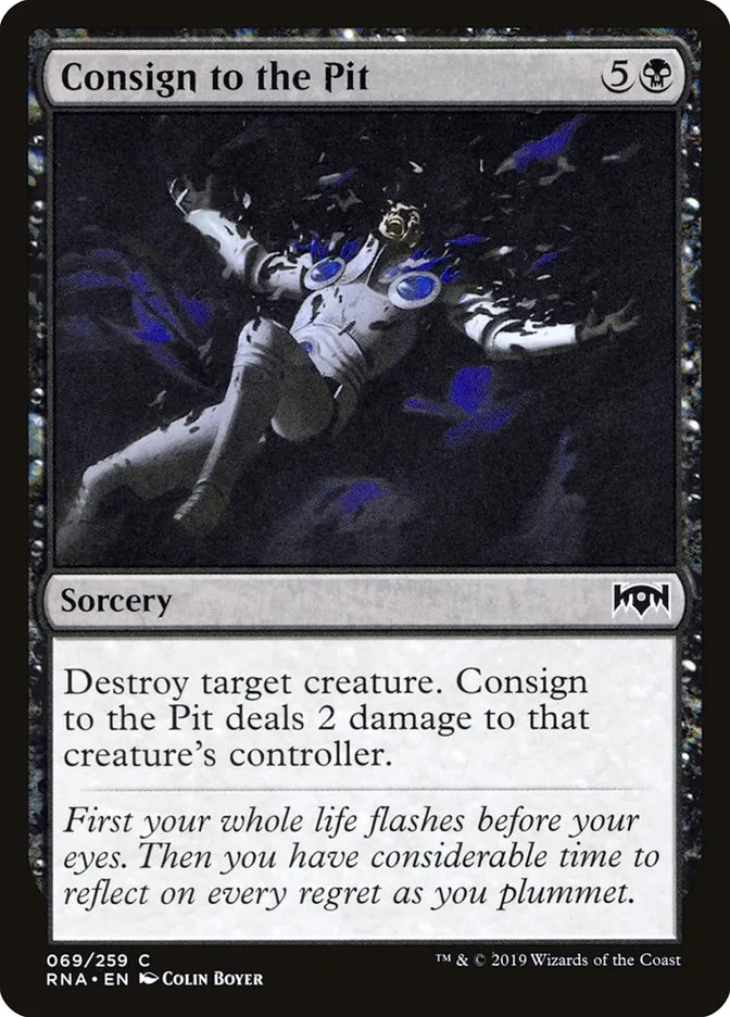 Consign to the Pit Front Face