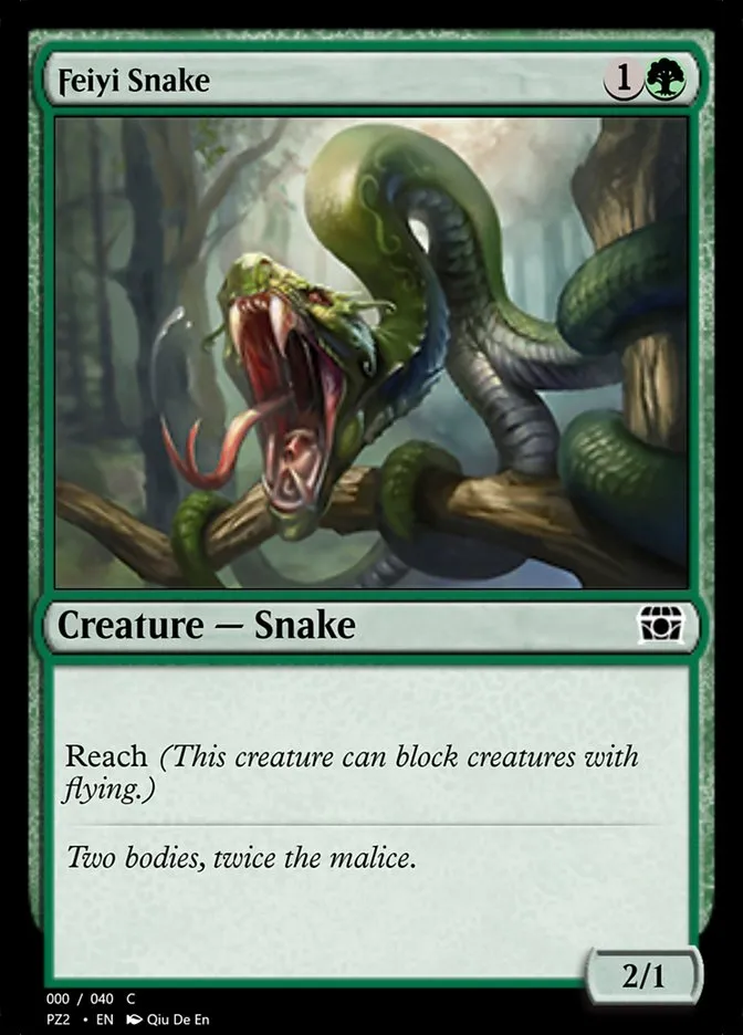 Feiyi Snake Front Face