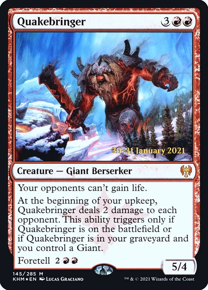 Quakebringer Front Face