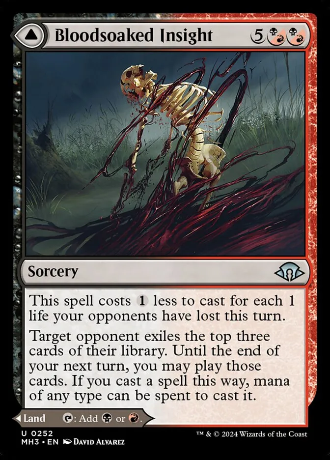 Bloodsoaked Insight // Sanguine Morass Front Face