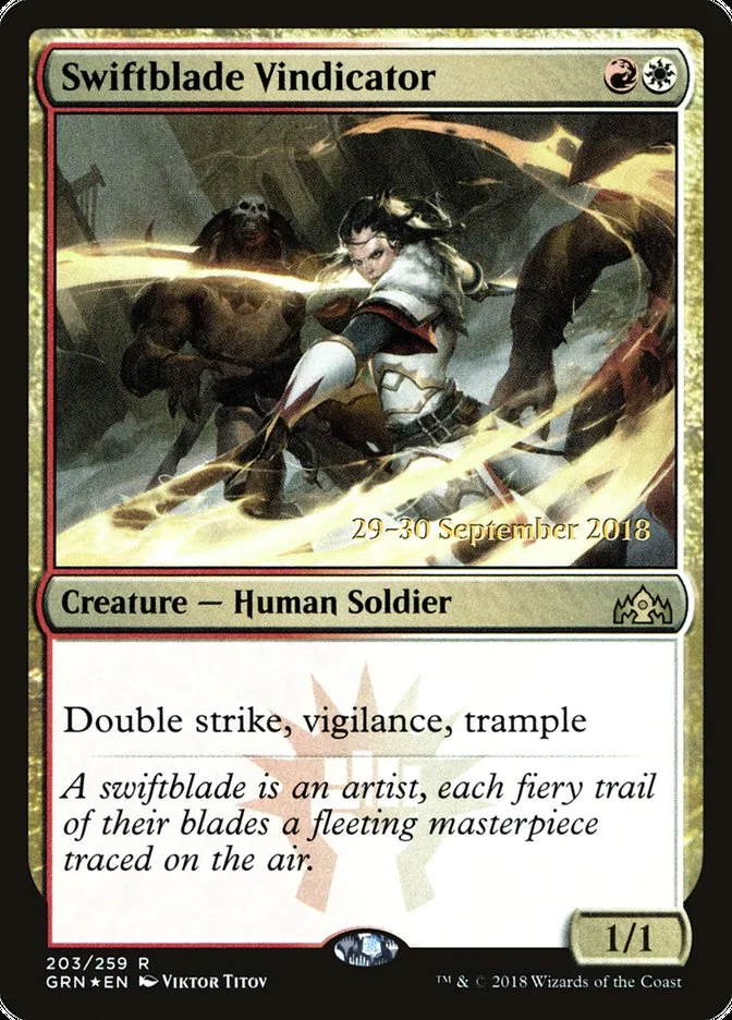 Swiftblade Vindicator Front Face