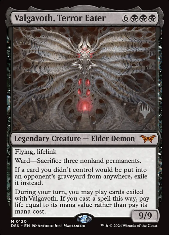 Valgavoth, Terror Eater Front Face