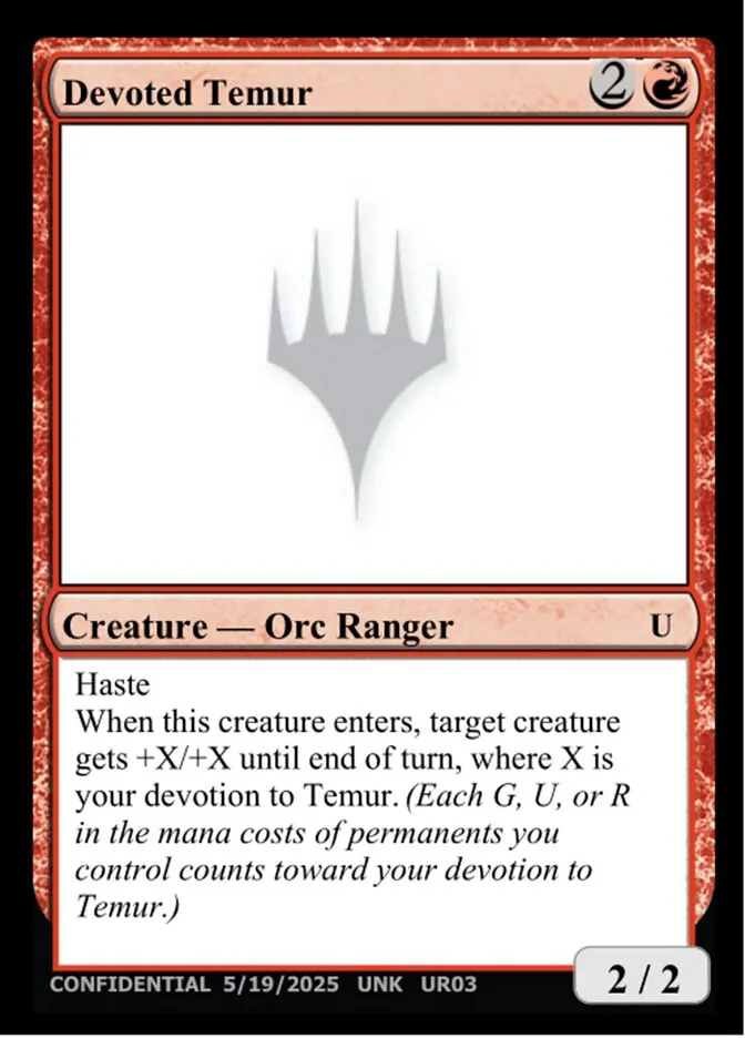 Devoted Temur Front Face