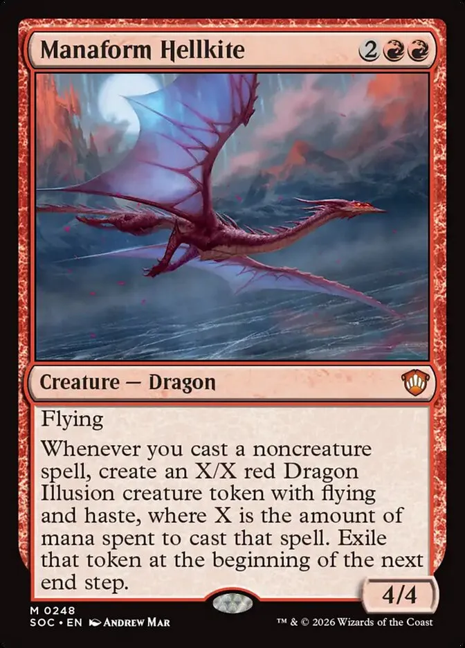 Manaform Hellkite Front Face