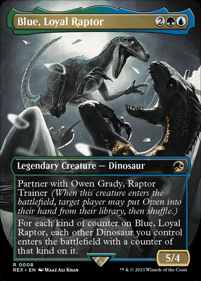 Blue, Loyal Raptor Front Face