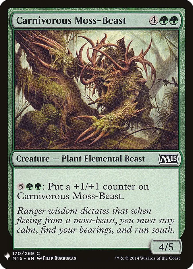 Carnivorous Moss-Beast Front Face