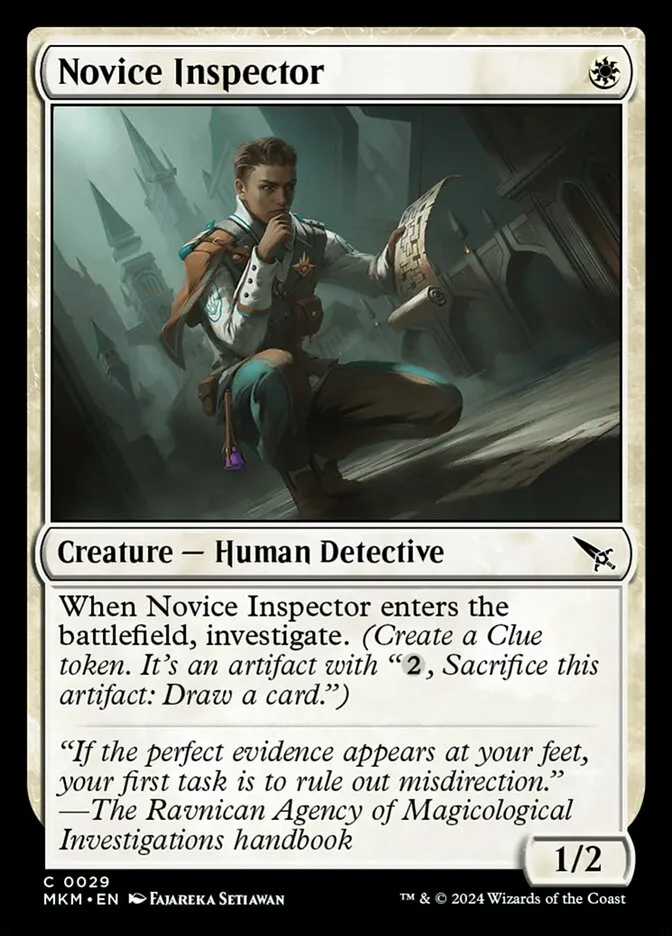 Novice Inspector Front Face