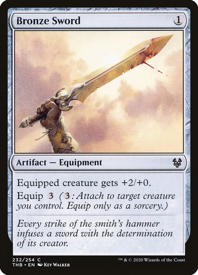 Bronze Sword Front Face