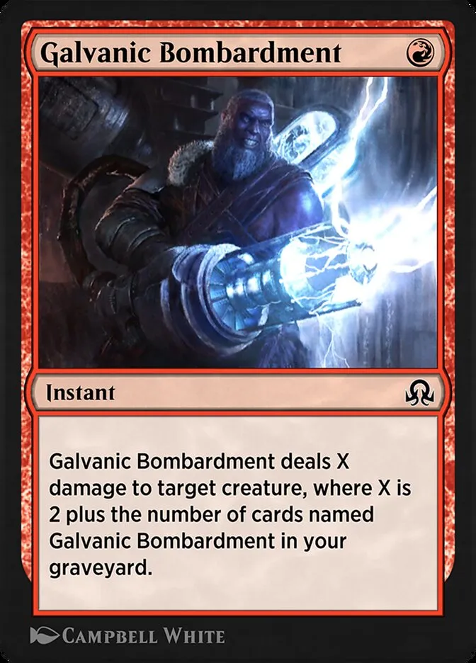 Galvanic Bombardment Front Face