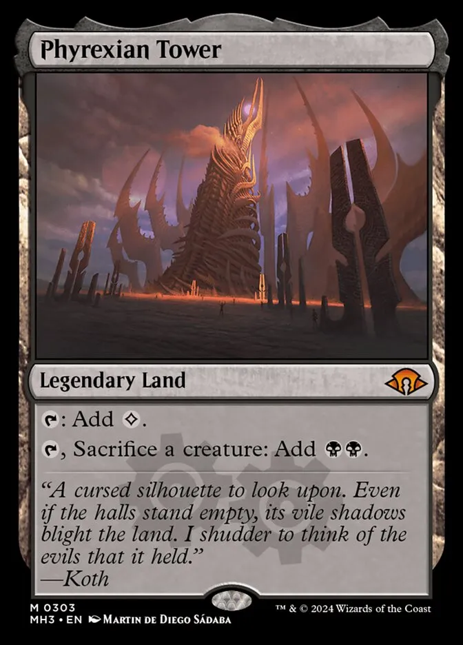 Phyrexian Tower Front Face