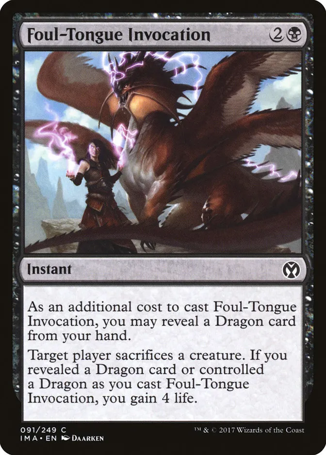 Foul-Tongue Invocation Front Face