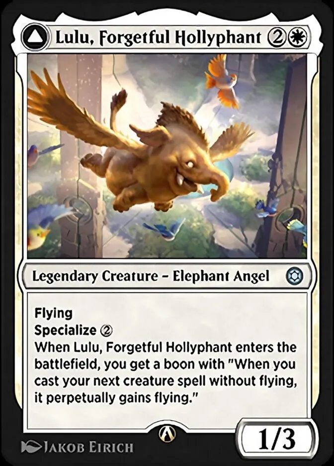 Lulu, Forgetful Hollyphant Front Face