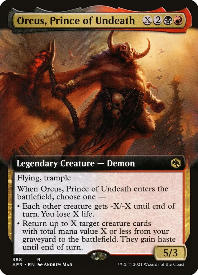 Orcus, Prince of Undeath Front Face