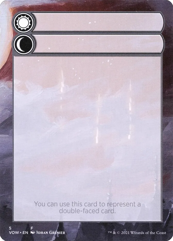 Double-Faced Substitute Card Front Face