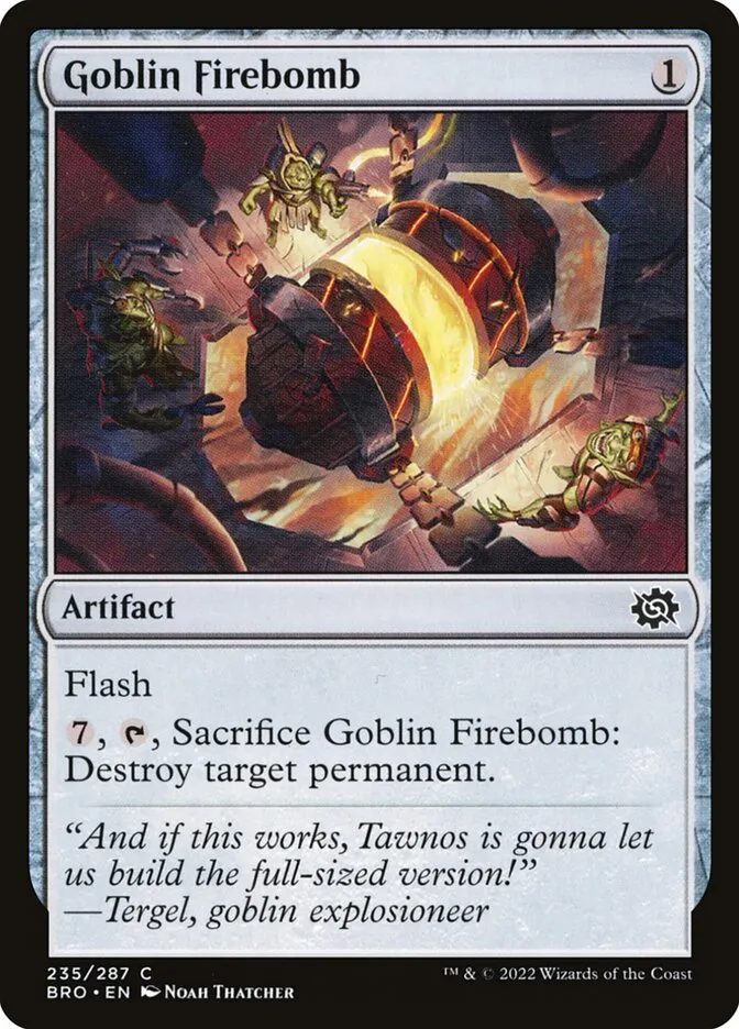 Goblin Firebomb Front Face