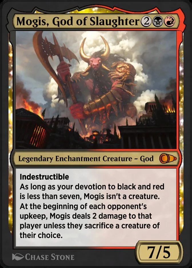 Mogis, God of Slaughter Front Face